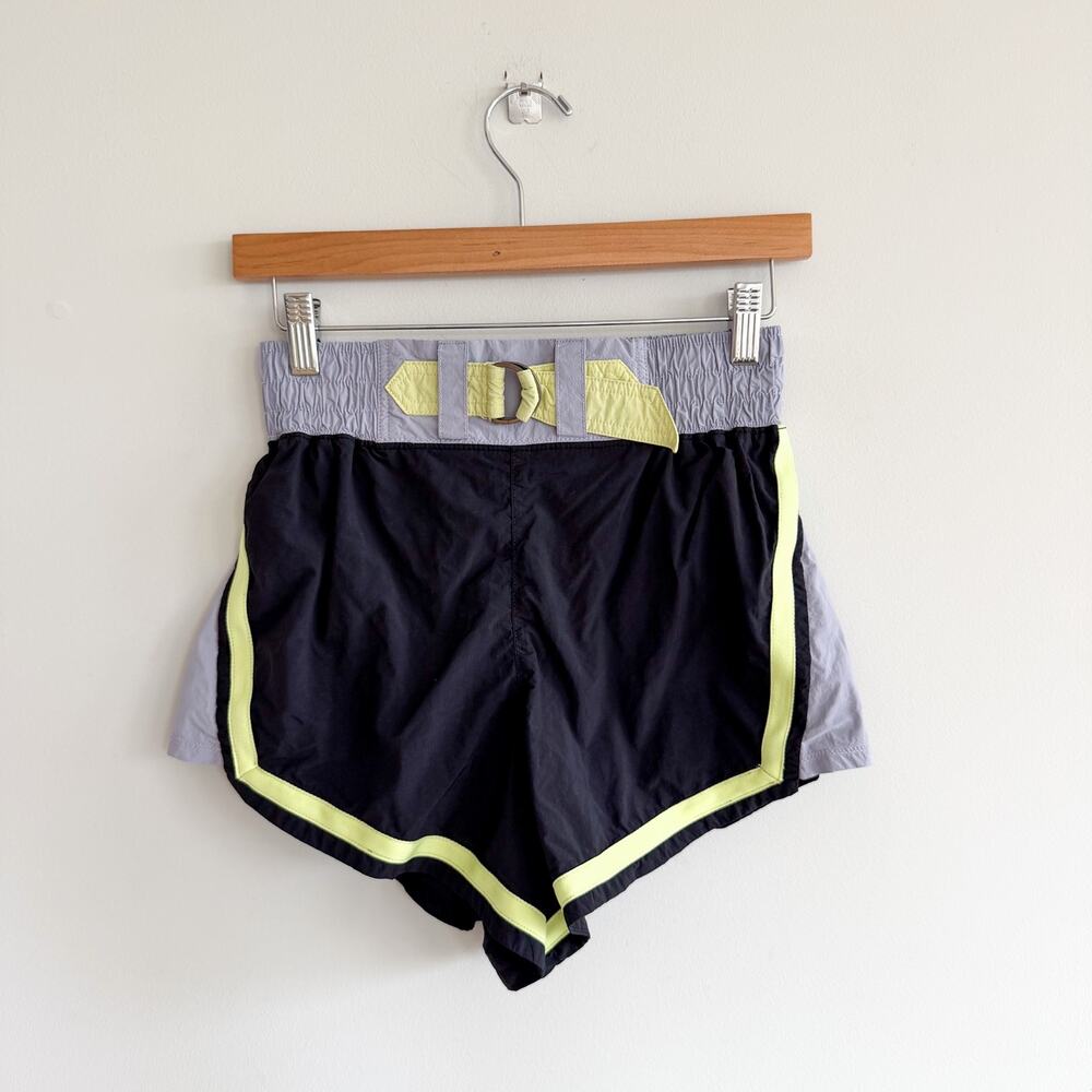 Free People Movement Finisher High Rise Running Activewear Shorts Black S